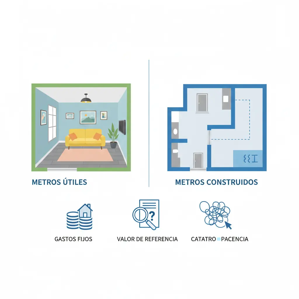 Metros útiles vs. construidos y el coste real de mantener una casa